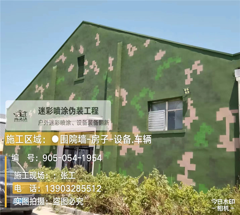 大庆外墙数码迷彩漆施工报价清单（100㎡标准墙面测算）